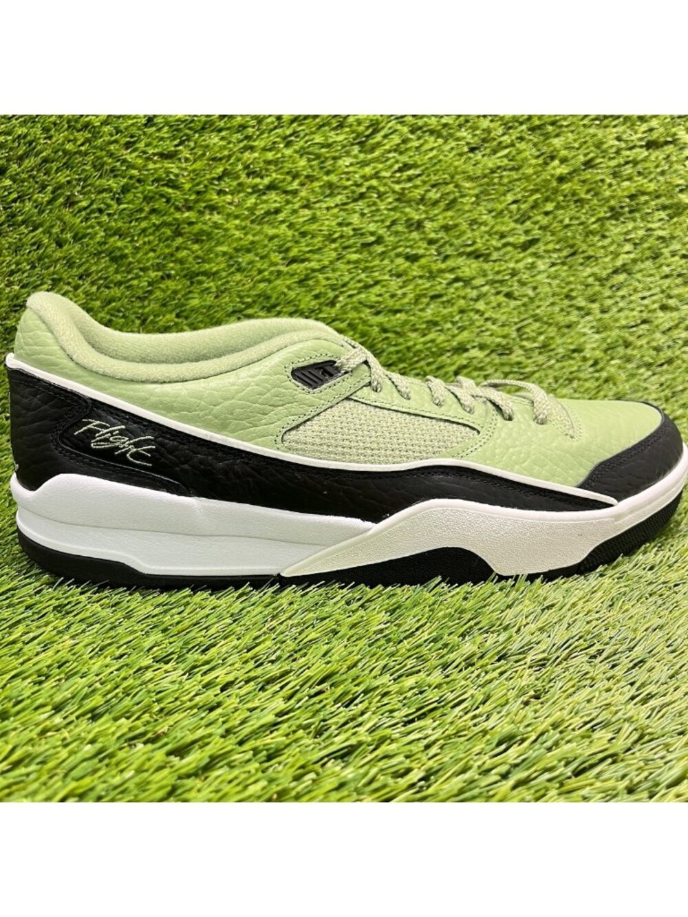 Nike Air Jordan Flight Court Mens Size 14 Green Athletic Leather Shoes Sneakers